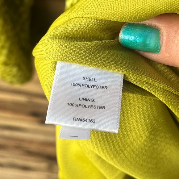 VICKY TIEL | NWT Lime Green Sequin Dress S - Picture 7 of 8